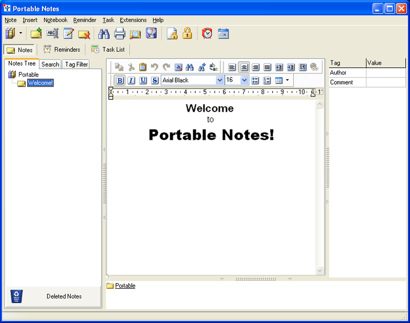 Portable Notes Screenshot